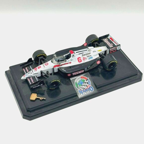 1994 Mario Andretti Texaco Die Cast Coin Bank Vintage Dirt Devil Model Indy Car - Picture 2 of 9